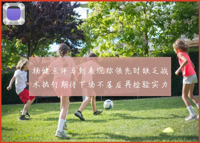 杨健点评马刺表现称领先时缺乏战术执行期待下场不落后再检验实力
